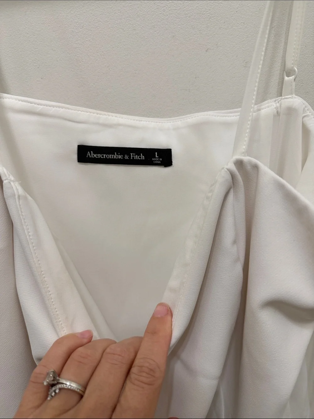 Abercrombie & Fitch Bridal Sheer Skirt Applique Lace Maxi Dress In White - Picture 3 of 5